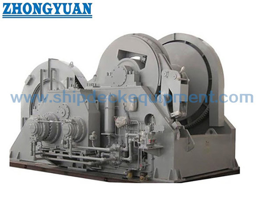 Towing Winch  Hydraulic Double Drum Waterfall Winch With Spooling Ship Deck Equipment