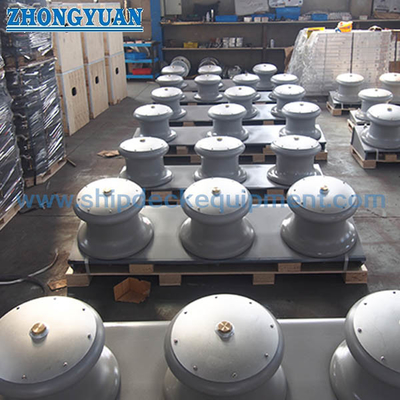 JIS F 2014 Casting Open Type 2 Rollers Shipside Fairlead Rollers Ship Mooring Equipment
