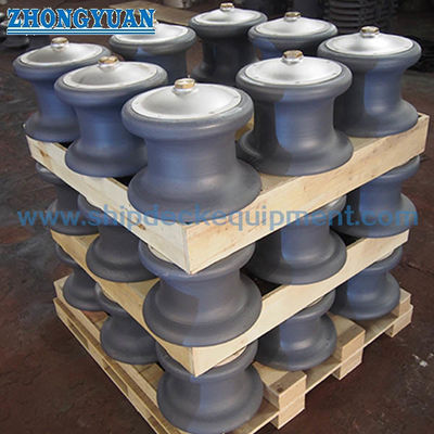 Open Type Cast Steel Roller Fairlead with Foundation | DN100–DN450 for Ship Mooring