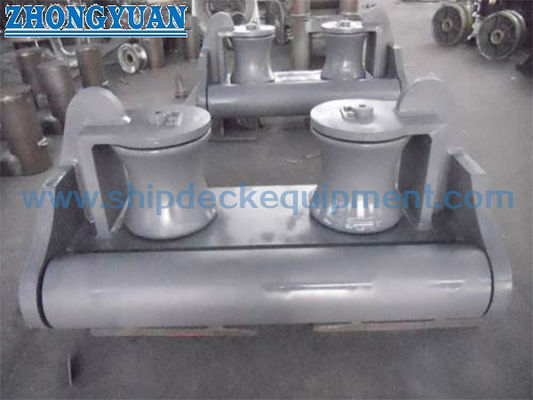 Marine Two-Roller Chock | CB/T 38-1999 Frame Type with Cast Steel Rollers for Ship Mooring