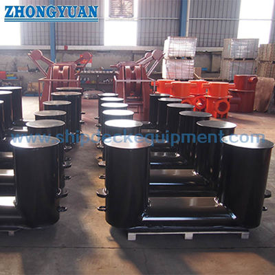 50–100 mm Inclined Double-Bitt Mooring Bollard | CB/T 169-2011 Type A Single-Base