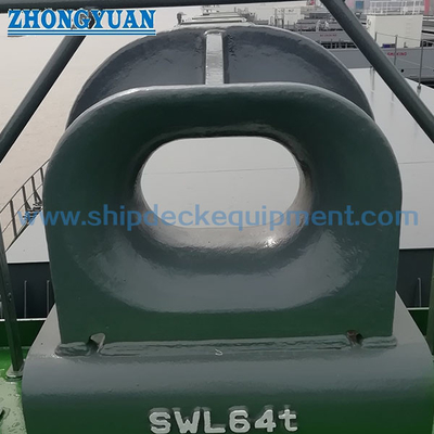 DIN 81915 Form A Casting Steel Bulwark Mounted Mooring Chock Ship Towing Equipment