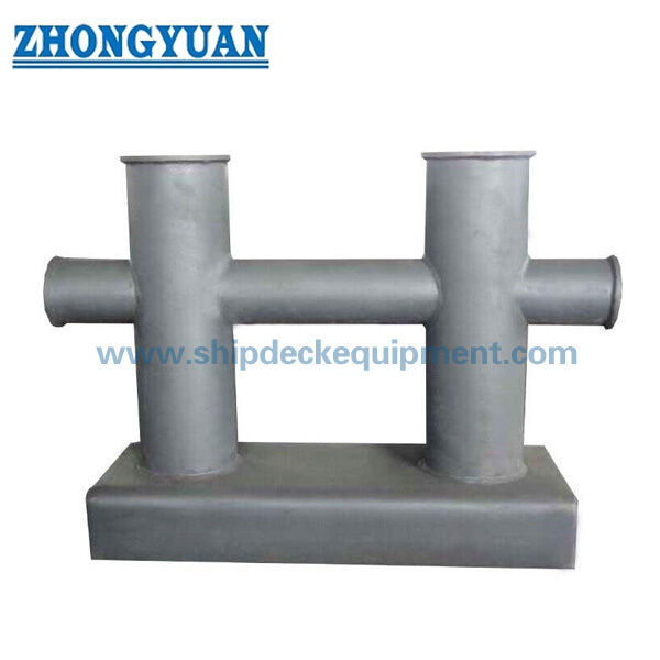 Deck Welded Double Cross Bitt Bollard for Ship Mooring | GB/T 554 Type DH DN200–300