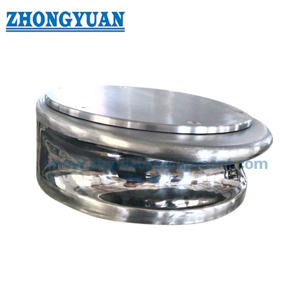 Polished Stainless Steel Button Chock | Mirror Polished Mooring Rope Guide for Inland, Yacht and Workboat Mooring