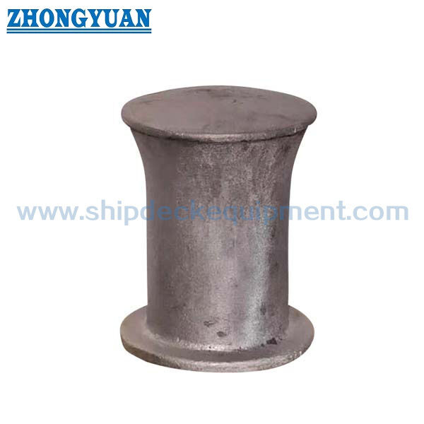 8" & 10" Cast Steel Single Bitt Bollards for Barges & Workboats | Thru-Deck & Flush-Weld Types