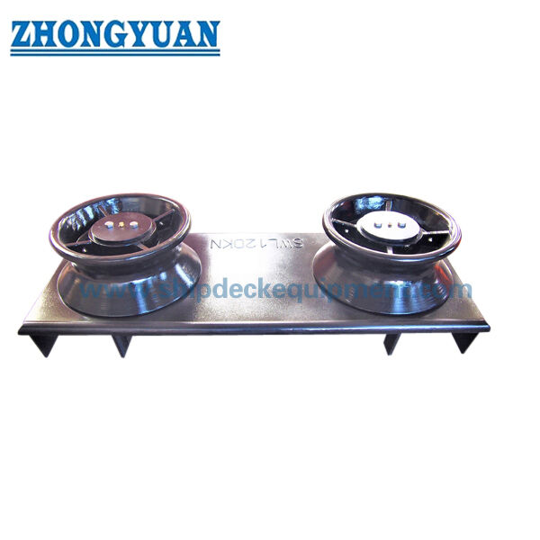Shipside Two-Roller Fairlead with Welded Seat | ISO 13767 for Ship Mooring