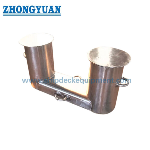 DIN 82607 Stainless Steel Double Bitt Bollard | Shipboard Mooring and Towing Fitting