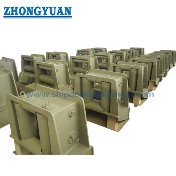 Four-Roller Universal Fairlead with Upper Roller | ISO 13733 Type 4R for Ship Mooring and Towing