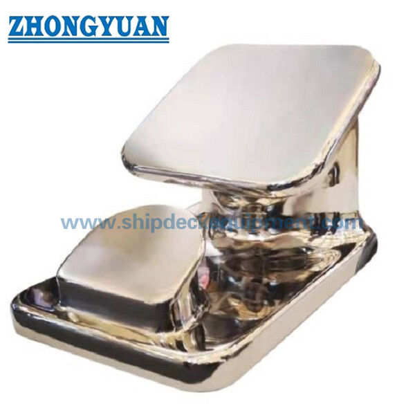 10-Inch Polished Stainless Steel Fixed Towing Chock for Inland Barges and Workboats