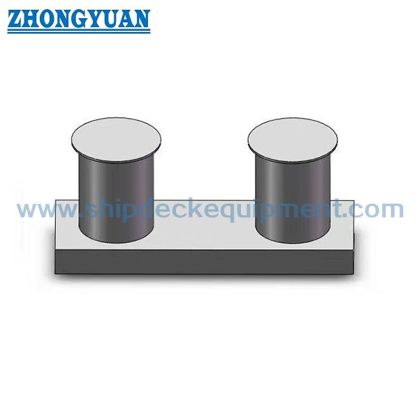 Steel Double-Bitt Bollard with Insert Base | GB/T 554-2008 Type B