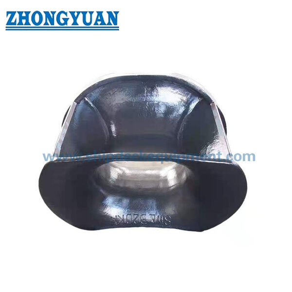 Bulwark Mounted Closed Chock for Mooring and Towing | ISO 13729 Type B Cast Steel Rope Guide