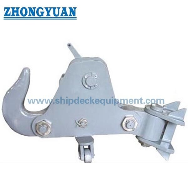 30–100T Marine Quick Release Towing Hook | Manual Release for Tugboats and Work Vessels