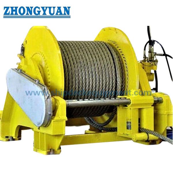 70–1000 kN Marine Hydraulic Towing Winch for Ship Towing | Single or Double Drum