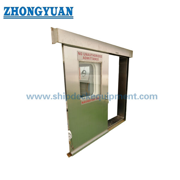 Sound-Reducing Stainless Steel Wheelhouse Sliding Door | Manual Weathertight Marine Bridge Door (CBM 2055-82)