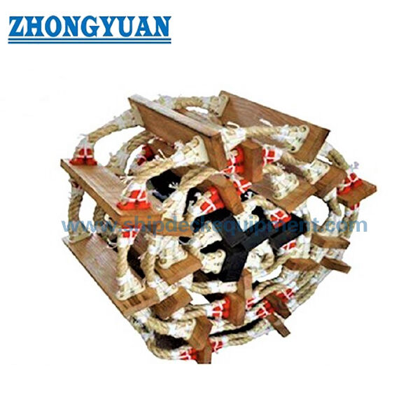 Wooden-Step Marine Embarkation Rope Ladder for Survival Craft | ISO 5489:2008 / SOLAS