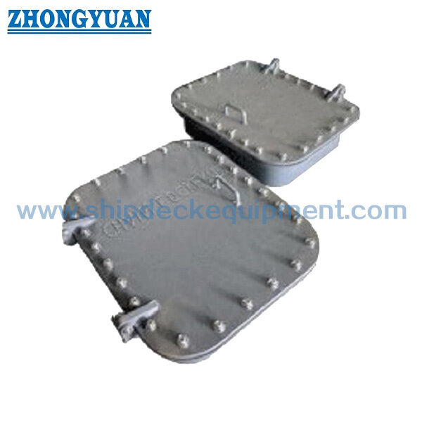 Square Semi-Flush Marine Manhole Cover | CB/T 4392 Type BC Multi-Bolt Design