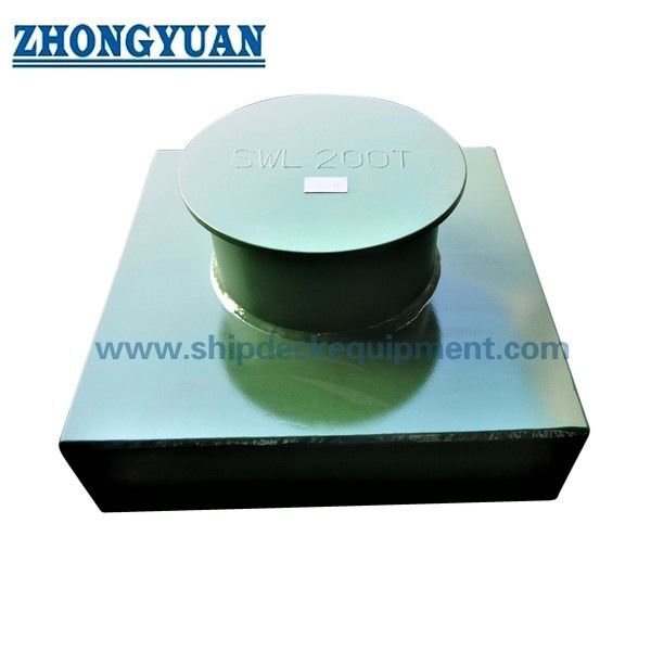 Steel Plate Fabricated Recessed Bitts Ship Towing Equipment