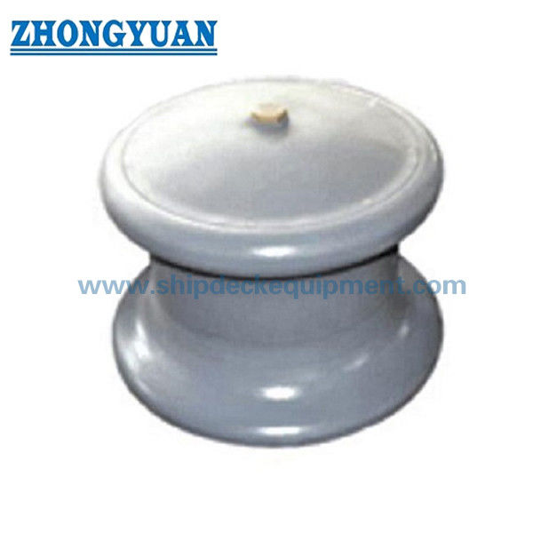 CB*58-83 Ship Mooring Equipment Open Type Casting Steel Roller Button Fairlead With Foundation