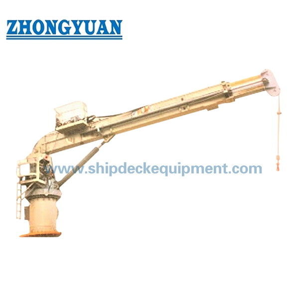 3T 20m Telescopic Boom Crane | Shipboard Hydraulic Crane with Cabin for Ship Deck Equipment