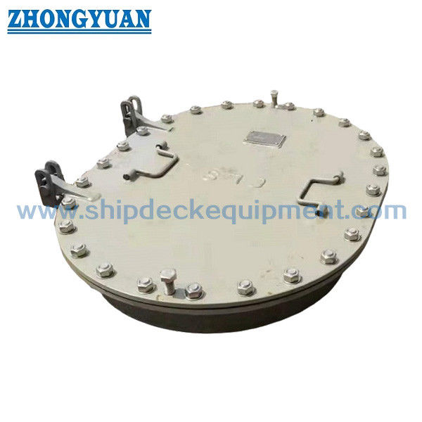 CB/T 4392 Type EA Raised Oval Multi Bolts Manhole Cover With Hinges Marine Outfitting