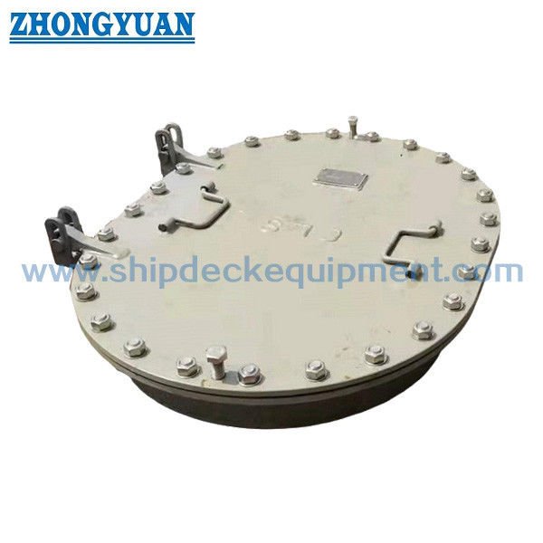 Raised Oval Bolted Marine Manhole Cover with Hinges | CB/T 4392-2014 Type EA