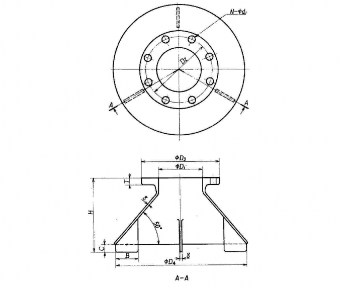 Ship Galvanized Suction Bell Mouth Marine Pipe Fittings