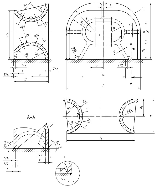 ISO 13729 Type A Deck Mounted Casting Steel Closed Mooring Chock Ship