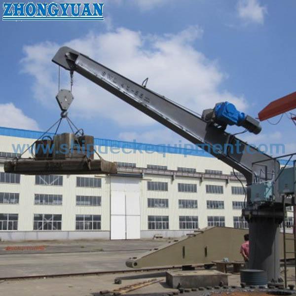 Hydraulic Slewing Crane/5t 12.5m Hydraulic Fixed Boom Ship Crane Cargo
