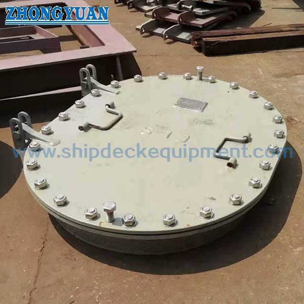 CB/T 4392 Type EA Raised Oval Multi Bolts Manhole Cover With Hinges